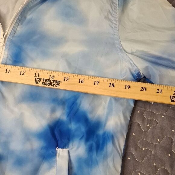 Justice Blue Tie-Dye Zip-Up Jacket size 18/20 - Picture 5 of 6